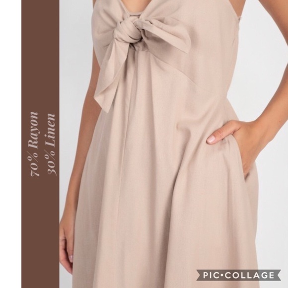1 Left!! Light Khaki Sundress - Picture 4 of 4